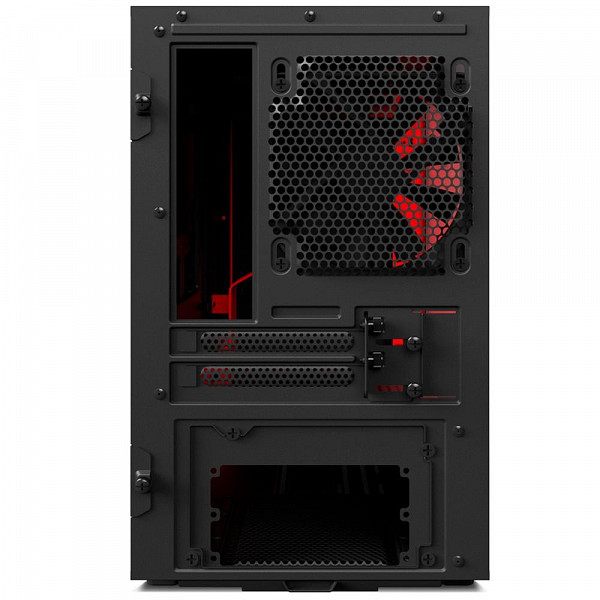 Gabinete NZXT H200, ITX, Vermelho - CA-H200B-BR