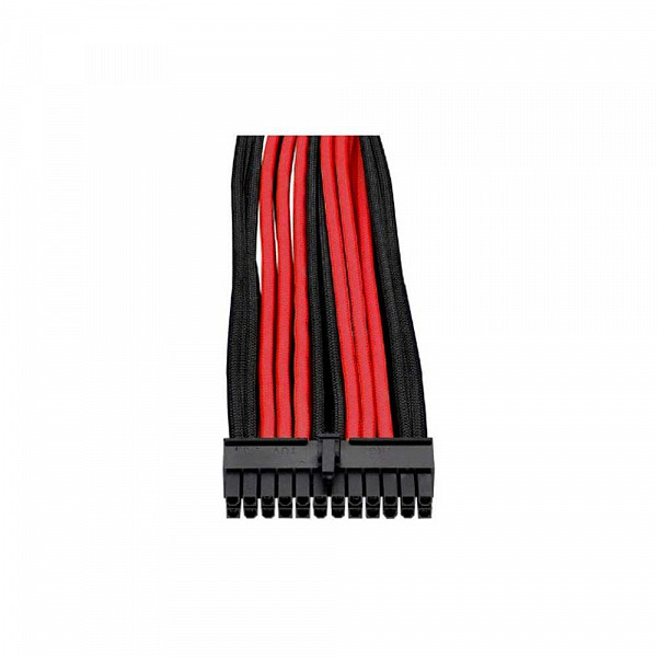 Cabo Mod Sleeved Preto e Vermelho 30cm Thermaltake AC-033-CN1NAN-A1