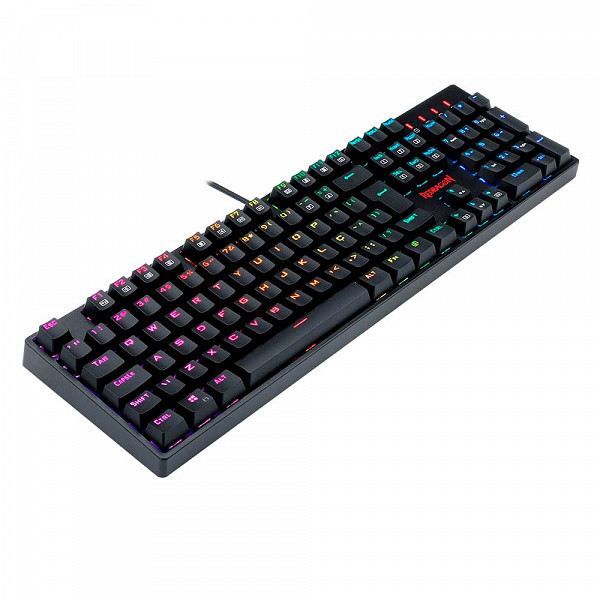 Teclado Gamer Redragon Surara PRO, RGB, Preto, Switch Óptico Azul