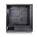 Gabinete Gamer Thermaltake Divider 370 TG ARGB, Mid Tower, Vidro Temperado, Sem Fonte, 3 fans ARGB de 120 mm, Preto,  CA-1S4-00M1WN-00