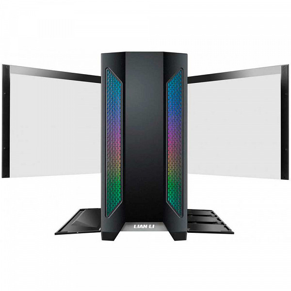 Gabinete Gamer Lian Li Lancool II RGB, Mid Tower, Vidro Temperado, black, Sem Fonte