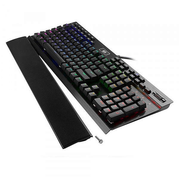 Teclado Mecânico Gamer Redragon Yama RGB, Outemu Purple, Anti-Ghosting, Descanso de Pulso, Preto - K550RGB-1