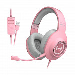 Headset Gamer Gatinho Edifier G2II Pink Cat, RGB, 7.1 Virtual Som Surround, Drivers 50mm, Rosa - G2II