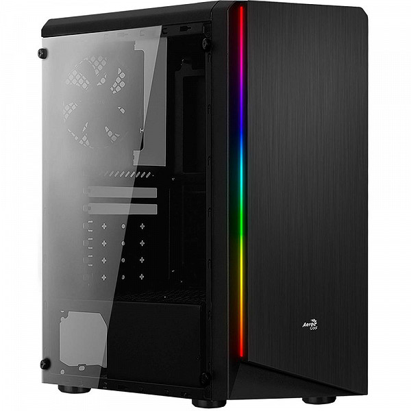 Gabinete Gamer Aerocool Rift Mid Tower, RGB, com FAN, Lateral em Acrílico - 67548