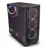 Gabinete Gamer Redragon Ramhorn, Mid Tower, S-Fan, Vidro Temperado, Black, S-fonte