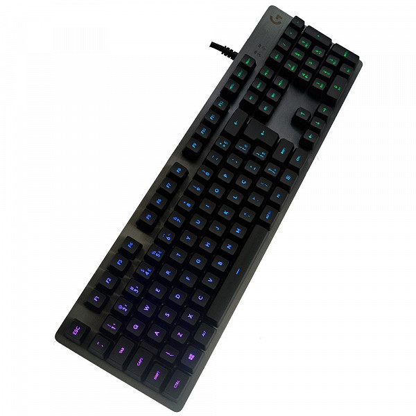 Teclado Mecânico Gamer Logitech G512 Carbon, RGB, Switch GX Brown, ABNT2 - 920-009400