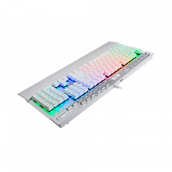 Teclado Mecânico ReDragon Yama RGB Switches Otemu Purple Branco, K550W