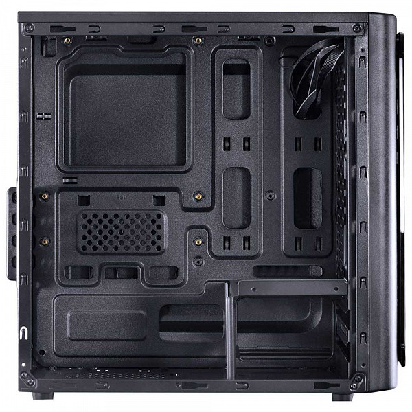 Gabinete Gamer PCYes Venus sem Fonte, Mid Tower, USB 3.0, 2 Fans LED Vermelho, Preto com Lateral em Acrílico - VENPTVM2FCA