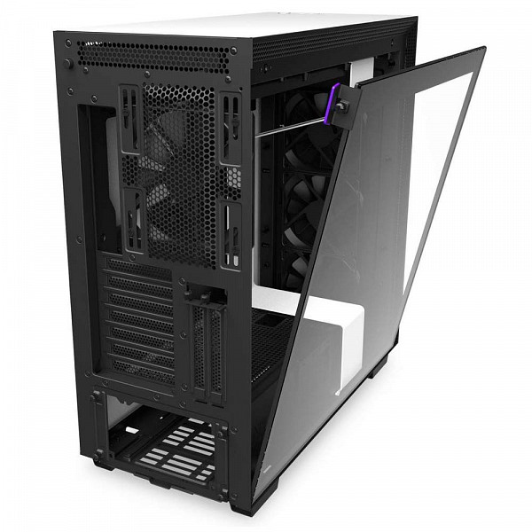 Gabinete Gamer NZXT H710i, Mid Tower, Com 4 Fans, Vidro Temperado, White, S-Fonte, CA-H710I-W1