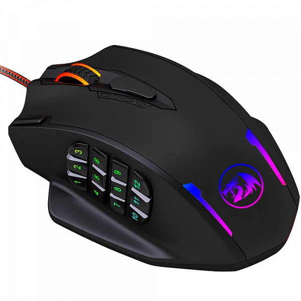 Mouse Gamer Redragon Impact RGB, 12400dpi - M908