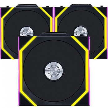 Kit Fan Com 3 Unidades Lian Li Uni Fan SL Wireless, Reverse Blade, ARGB, 120mm, Black, 12RSL1W3B