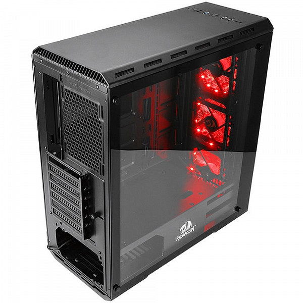 Gabinete Gamer Redragon Grimlock, Mid Tower, RGB, Laterais em Vidro - GC602 - Open Box