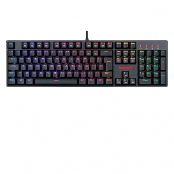 Teclado Gamer Redragon Surara PRO, RGB, Preto, Switch Óptico Azul