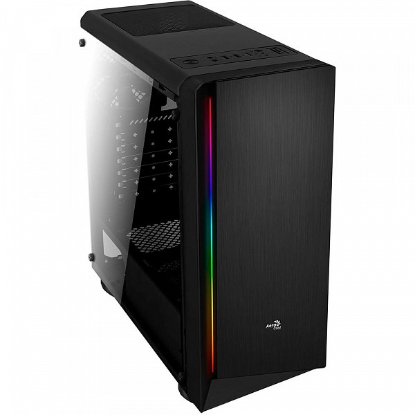 Gabinete Gamer Aerocool Rift Mid Tower, RGB, com FAN, Lateral em Acrílico - 67548