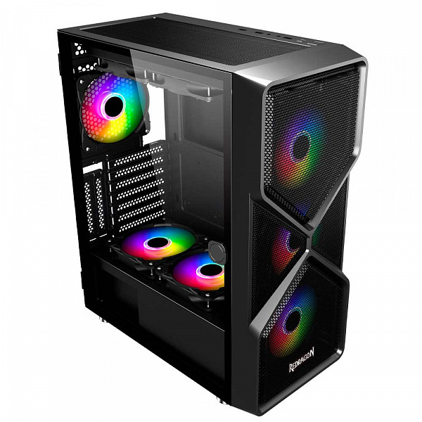 Gabinete Gamer Redragon Superion Vidro Temperado GC-MB211 Sem Fans