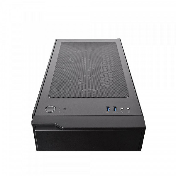 Gabinete Thermaltake H100 Tg Black /TeampGlass1/120mm Blue-CA-1L4-00M1WN-00
