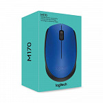 Mouse Logitech M170 Sem Fio Azul e Preto - 910-004800