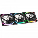 Kit Fan com 3 Unidades, Lian Li, Uni SL120, RGB, 120mm, Hidráulico, 1900RPM, Black, UF-SL120-3B
