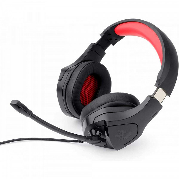 Headset Gamer Redragon Theseus, 3.5mm + USB, Black, H250