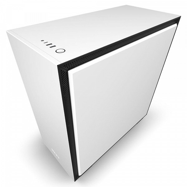 Gabinete Gamer NZXT H710i, Mid Tower, Com 4 Fans, Vidro Temperado, White, S-Fonte, CA-H710I-W1