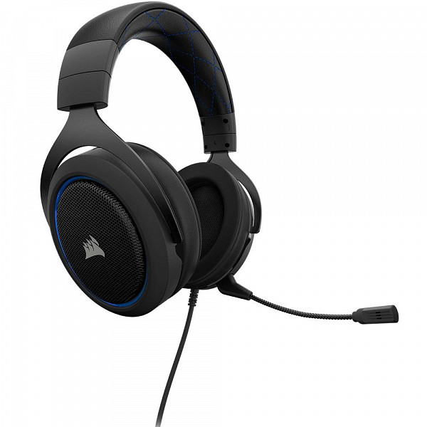 Headset Gamer Corsair P2 Stereo 2.0 Preto e Azul HS50 - CA-9011172