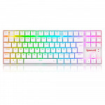 Teclado Mecânico Gamer Sem Fio Redragon Kumara Pro, RGB, Bluetooth, Switch Brown, Branco - K552RGB-BRS-W
