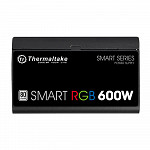 Fonte Thermaltake 600W Smart RGB 80 Plus + Fan Hub/Sleeved Cable - PS-SPR-0600NHFAWB-1