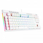 Teclado Óptico Gamer Redragon Magic-Wand PRO RGB, RGB, Switch Marrom, ABNT2, 12 Teclas Multimídia, Branco - K587W-RGB-PRO (PT-BROWN)
