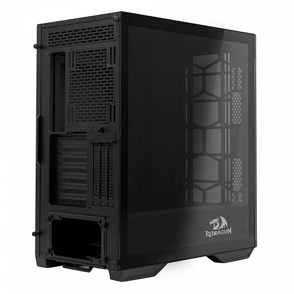 Gabinete Gamer Redragon Megatron, Vidro Temperado, Preto - GC-705B
