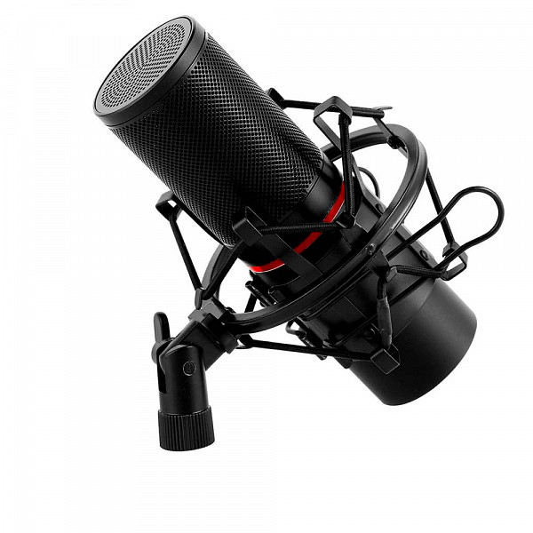 Microfone Gamer Streamer Redragon Blazar C/ Tripé, USB, Black, GM300