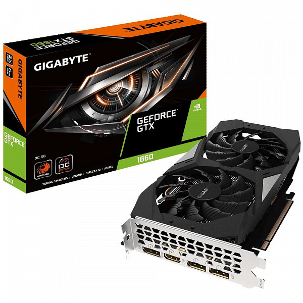 Placa de Vídeo Gigabyte Nvidia GeForce GTX 1660 OC 6G, GDDR5 - GV-N1660OC-6GD