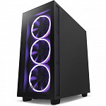 Gabinete NZXT H7 Elite, Mid Tower, ATX, Lateral e Frontal em Vidro Temperado, 3x Fan RGB, Preto - CM-H71EB-01