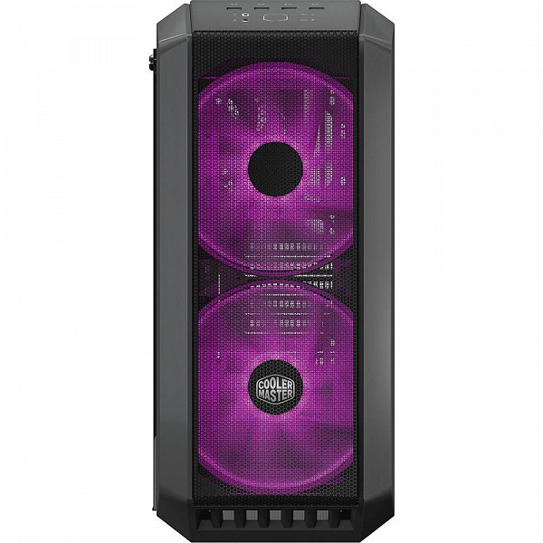 Gabinete Gamer Cooler Master MasterCase H500, RGB, 3 Coolers, Lateral em Vidro, Iron Grey - MCM-H500-IGNN-S00