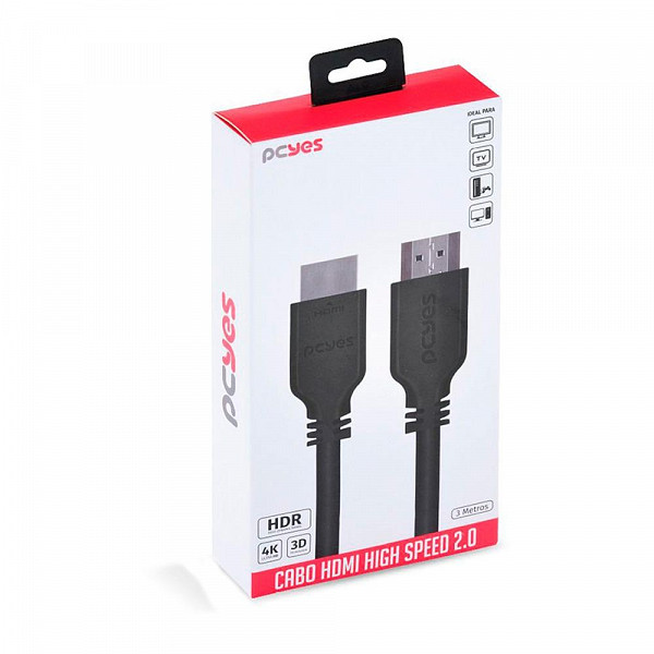 Cabo HDMI 2.0 4K, PCYes, 5 metros - 29309
