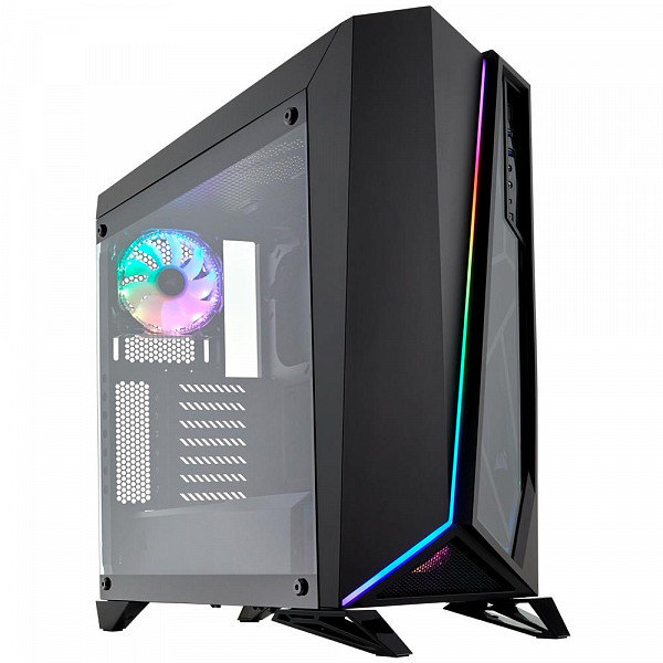 Gabinete Gamer Corsair Carbide Series Spec-Omega, Mid-Tower, RGB, Vidro Temperado, Preto - CC-9011140-WW