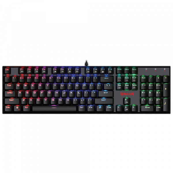 Teclado Gamer Redragon Mecânico Mitra com Anti-Ghost K551 RGB ABNT2 Switch Outemu Brown