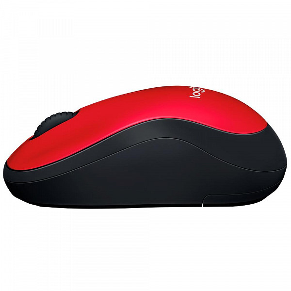 Mouse Logitech M185 Sem Fio Vermelho 1000DPI - 910-003635