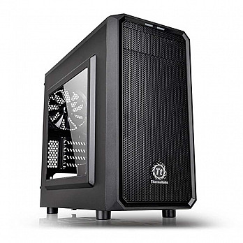 Gabinete Gamer Thermaltake Versa H15, Mini Tower, Com 1 Fan, Black, S-Fonte, CA-1D4-00S1WN-00