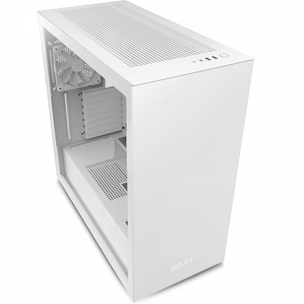 Gabinete NZXT H7, Mid Tower, ATX, Lateral em Vidro Temperado, 2x Fans, Branco - CM-H71BW-01
