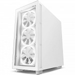 Gabinete NZXT H7 Elite, Mid Tower, ATX, Lateral e Frontal em Vidro Temperado, 3x Fan RGB, Branco - CM-H71EW-01