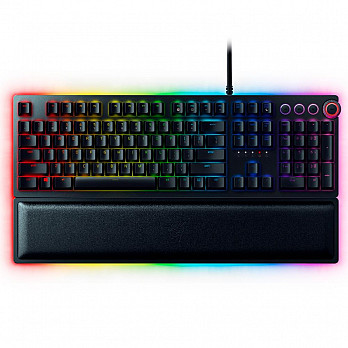 Teclado Óptico-Mecânico Gamer Razer Huntsman Elite, Chroma, Razer Switch Purple, US - RZ03-01870200-R3U1