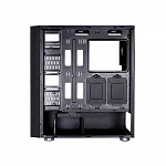 Gabinete Gamer Aerocool Quartz Revo ARGB, Com 3 Fans, Mid Tower, Vidro Temperado, Black, S-Fonte