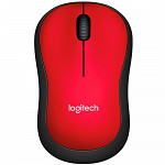 Mouse Logitech M185 Sem Fio Vermelho 1000DPI - 910-003635