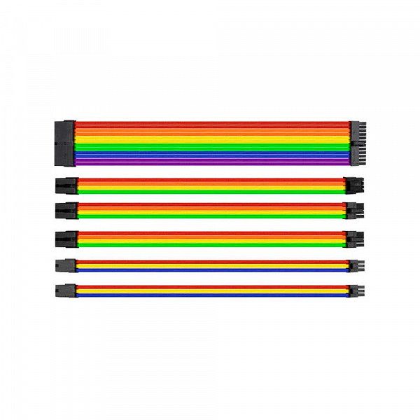 Cabo Mod Sleeved Rainbow 30cm Thermaltake AC-049-CN1NAN-A1*