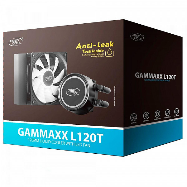 Water Cooler Deepcool Gammaxx L120T, 120mm, LED Vermelho - DP-H12RF-GL120TR