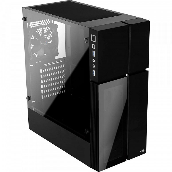 Gabinete Gamer Aerocool Playa, Mid Tower, RGB, 1 Cooler, Lateral e Frontal em Vidro