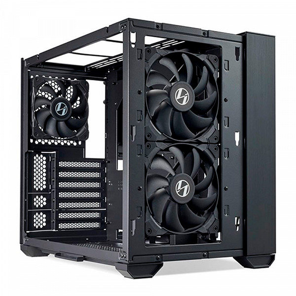 Gabinete Gamer Lian Li O11 Air Mini Preto, Lateral de Vidro- O11AMX