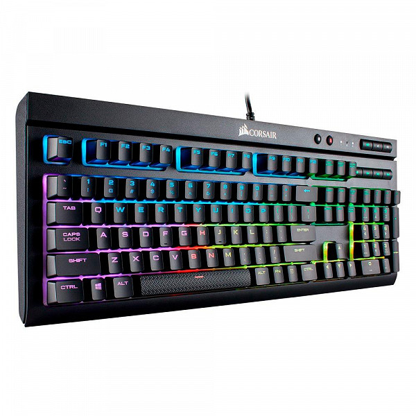 Teclado Mecânico Gamer Corsair K68, RGB, Switch Cherry MX Red, ABNT2 - CH-9102010-BR