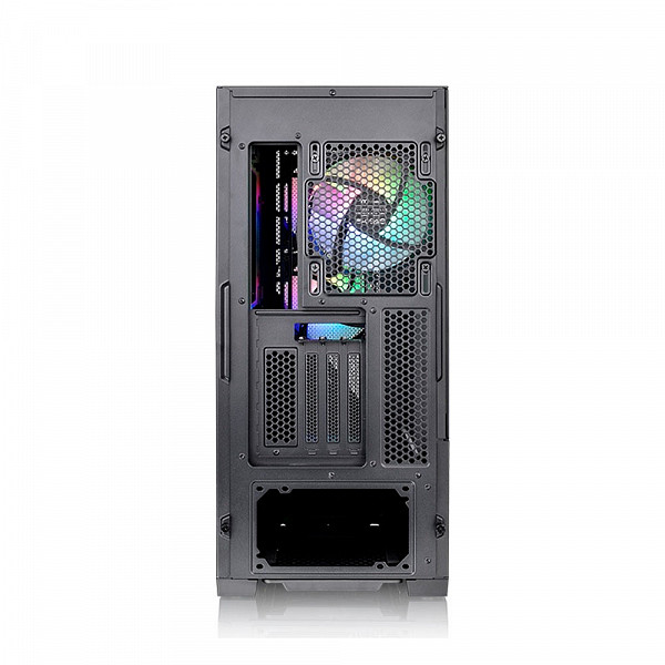 Gabinete Gamer Thermaltake Divider 370 TG ARGB, Mid Tower, Vidro Temperado, Sem Fonte, 3 fans ARGB de 120 mm, Preto,  CA-1S4-00M1WN-00