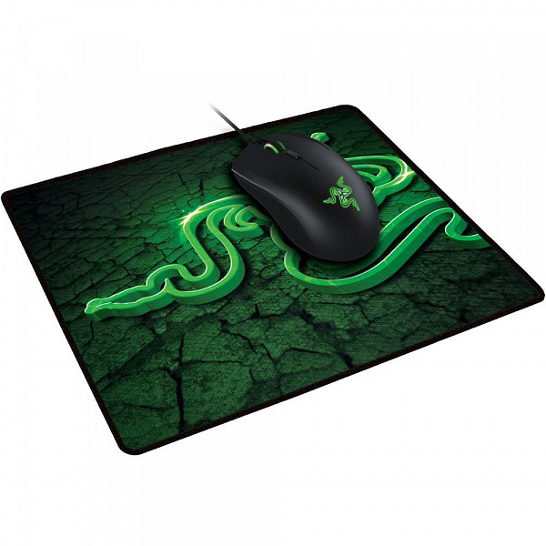 Combo Gamer Mouse Razer Abyssus e Mousepad Goliathus Control Fissure